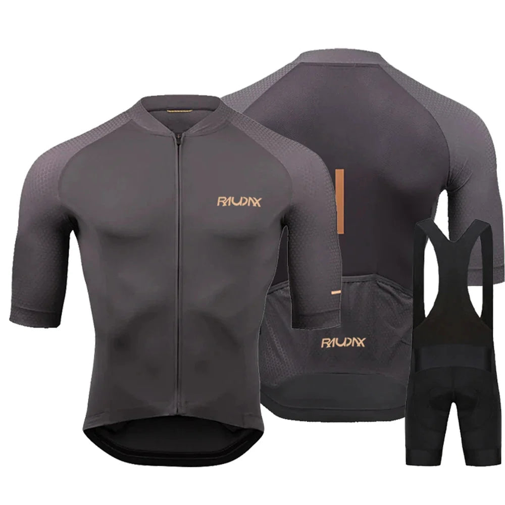Velonex Wielertrui Set Heren Zomer met 19D Gel Zeem - Ademende Fietsset met Korte Mouw en Mesh Panelen - Sneldrogend, Maat S tot XXL