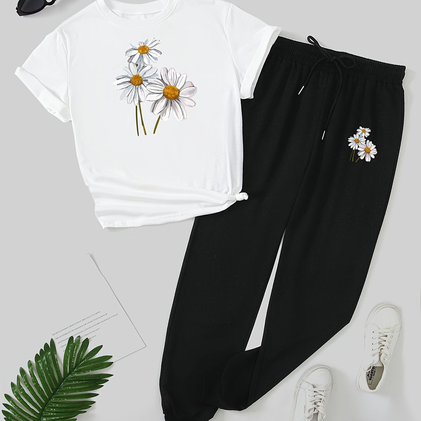 Bloemenprint Trainingspak | Zomer Outfit Dames | Comfortabele Casual Outfit