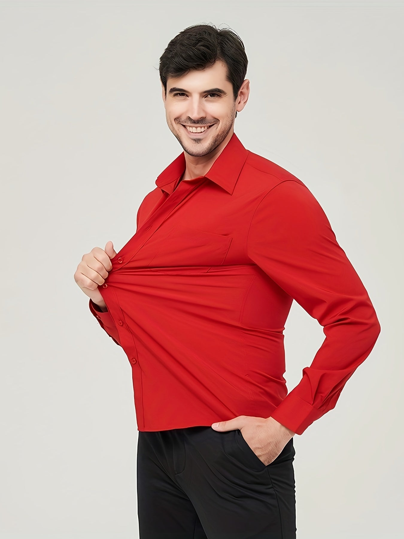 Blouse Heren | Comfortabele Egyptische Katoenen Blouse - Regular Fit - Puento Fortade - TP 10 - Essential