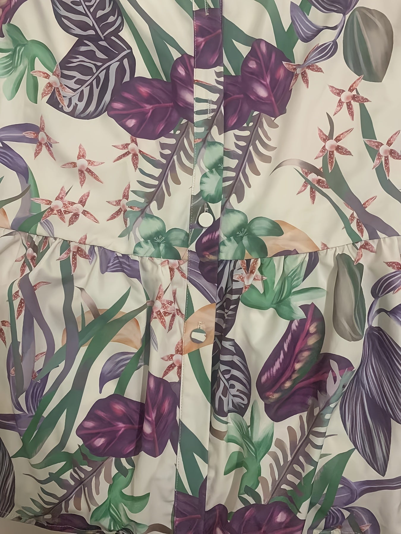 Botanische printjurk | Zomerjurk | Vrolijke zomerjurk met uitbundige botanische print en strikceintuur