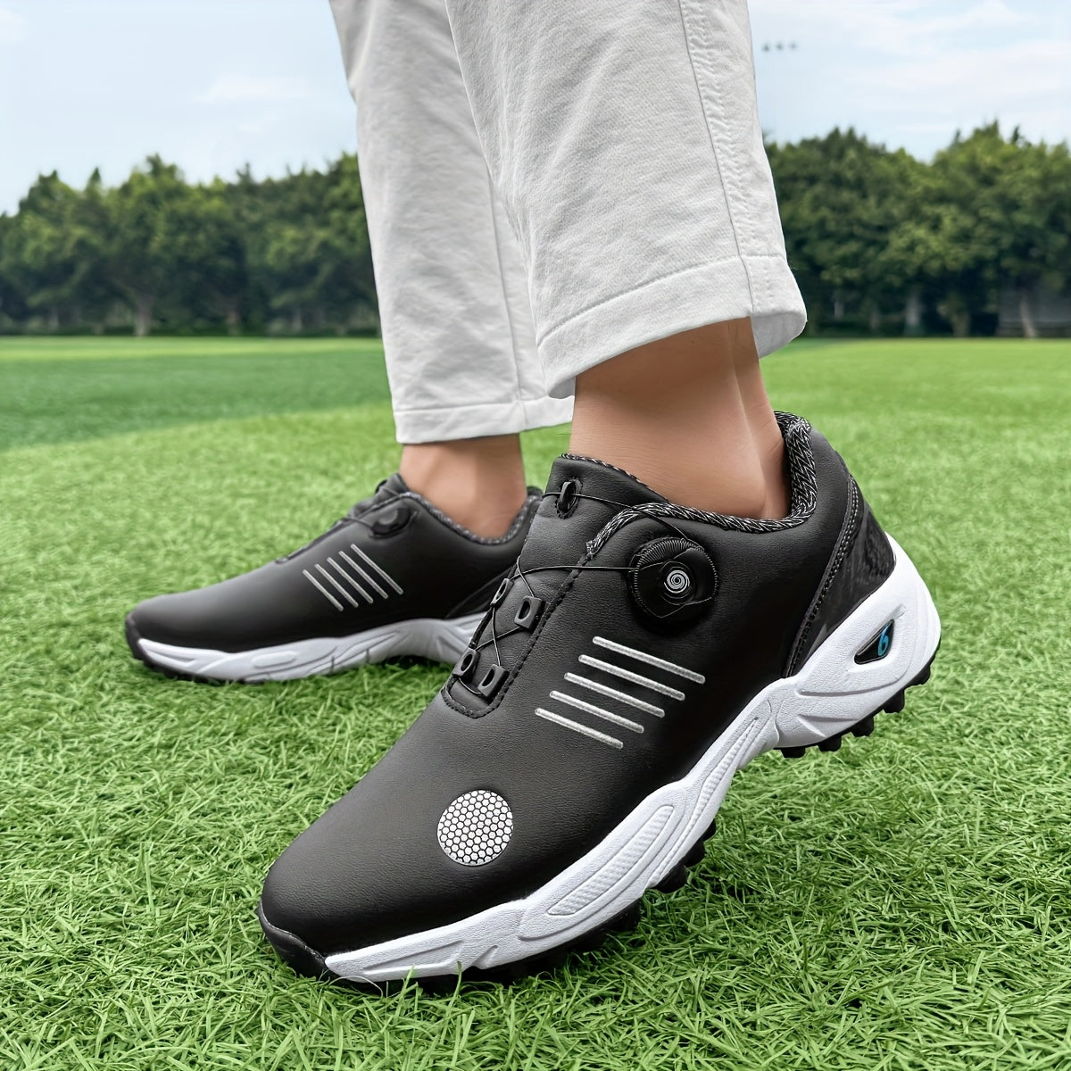 Golfeasy | Golfschoenen Heren met Grip & Sluitmechanisme met Draaiknop | Draaibaar vetersysteem | Draaisluiting | Lichtgewicht & Ademend Ontwerp