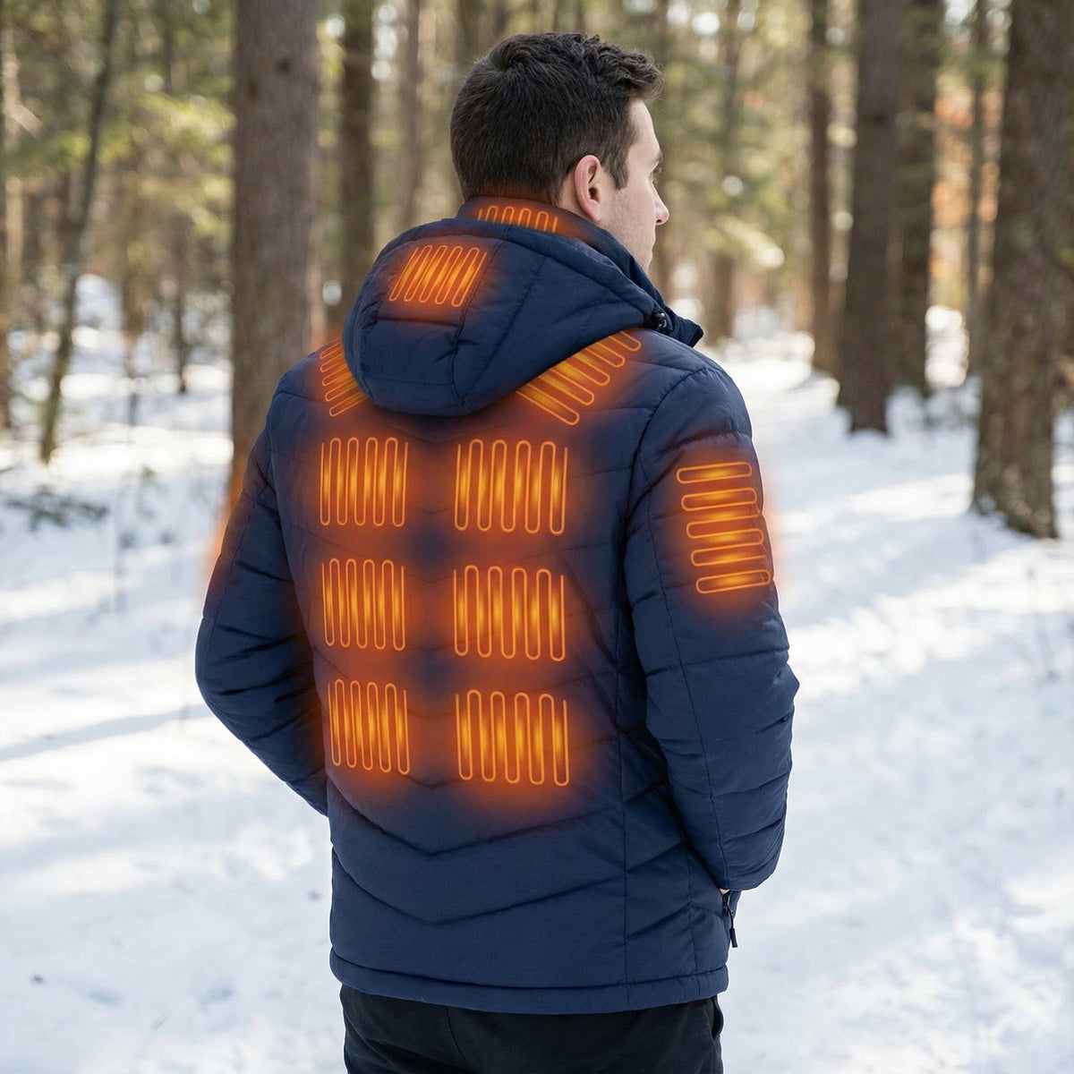 Frostiq Verwarmde Winterjas Unisex - Oplaadbare Puffer Jas met Verwarmingszones en Temperatuurregeling - Voor Dames en Heren, Accu Inbegrepen