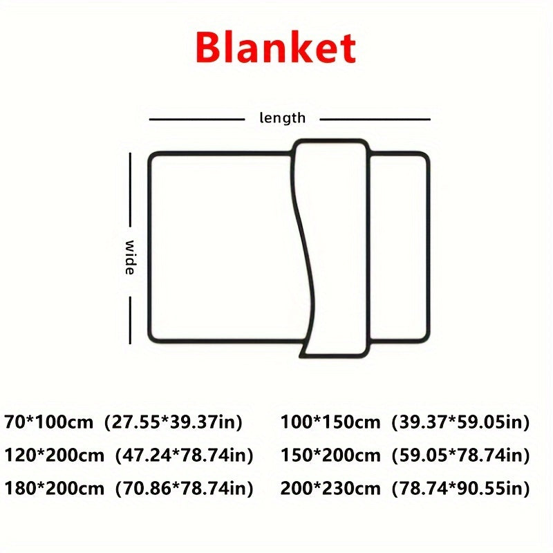 Flannel Blanket | Soft and warm - Ideal for couch, bed, office and travel - Suitable for all seasons