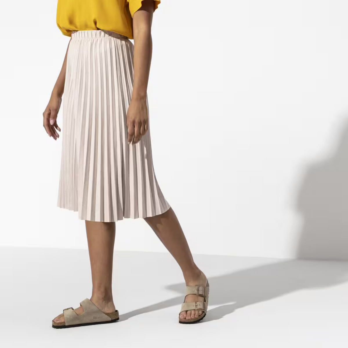Arizona | Taupe Suède – Casual Sandalen met Zachte Anatomische Voetbed