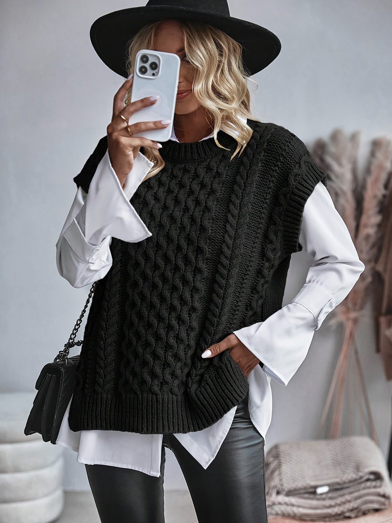 Trui | Regular Fit | Gebreide Stijl - Mouwloos en Casual - Ideaal voor Lagen in de Herfst en Winter