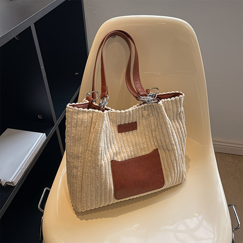 Modieuze Corduroy Kettingtas | YSL Essential | Casual - Origineel - Comfortabel