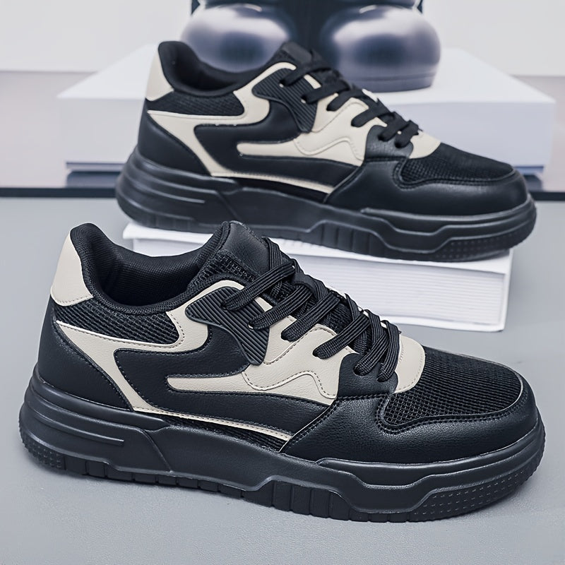 Lo Top Streetwear Heren 484 | Comfortabele Platform Schoenen - Non-slip Vetersluiting voor Wandelen & Reizen - Essential