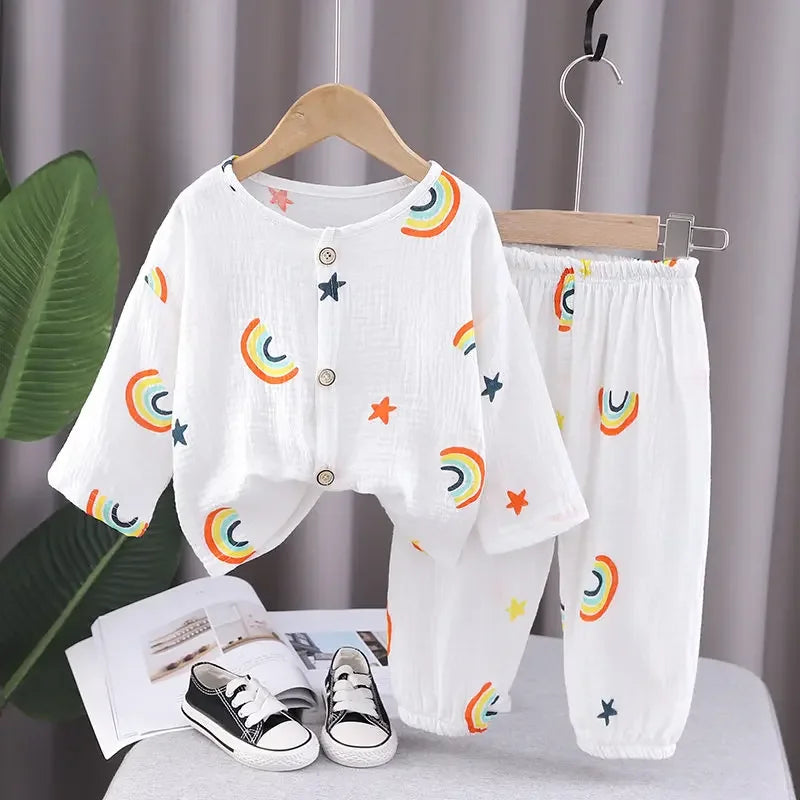 Mini Style | Luchtig Materiaal - Linnen Kleding Set