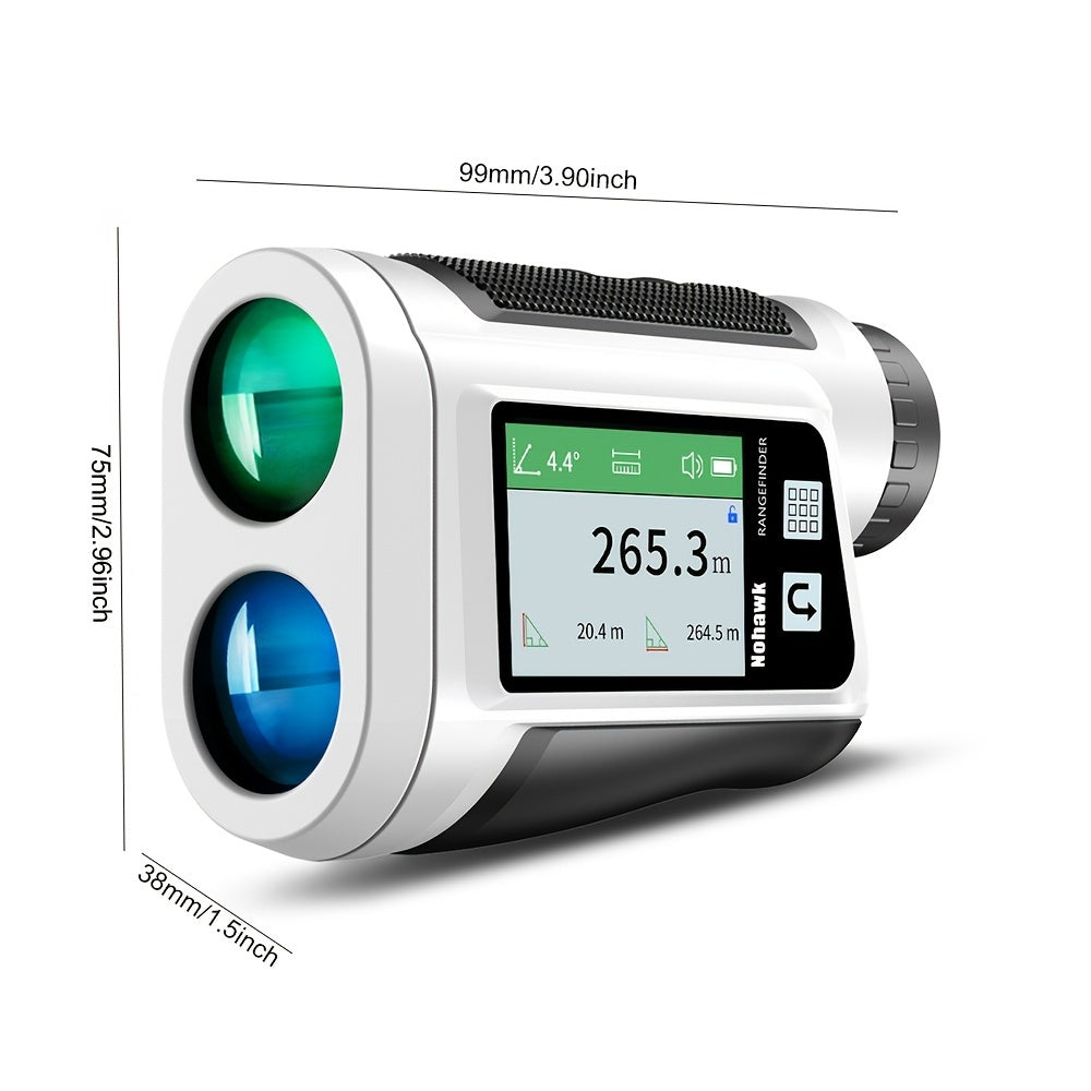 Nohawk – 914m Laser Rangefinder met Display | Golf Afstandsmeter | USB-Oplaadbaar, Slope Compensatie & Trilsignaal