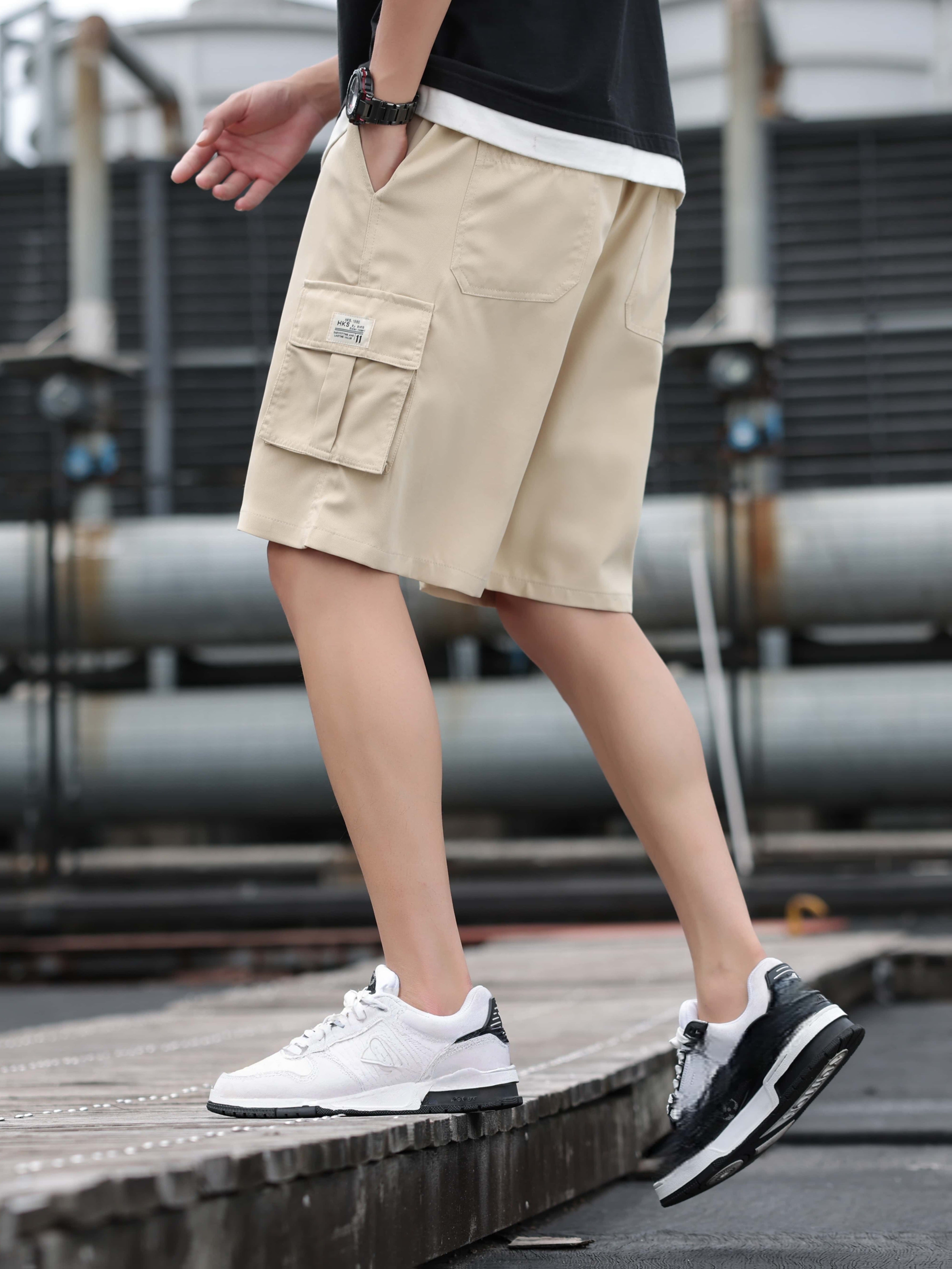 Visconte | Cargo Shorts Heren | Katoenmix, multi-pocket design, trekkoord taille, casual zomer bermuda