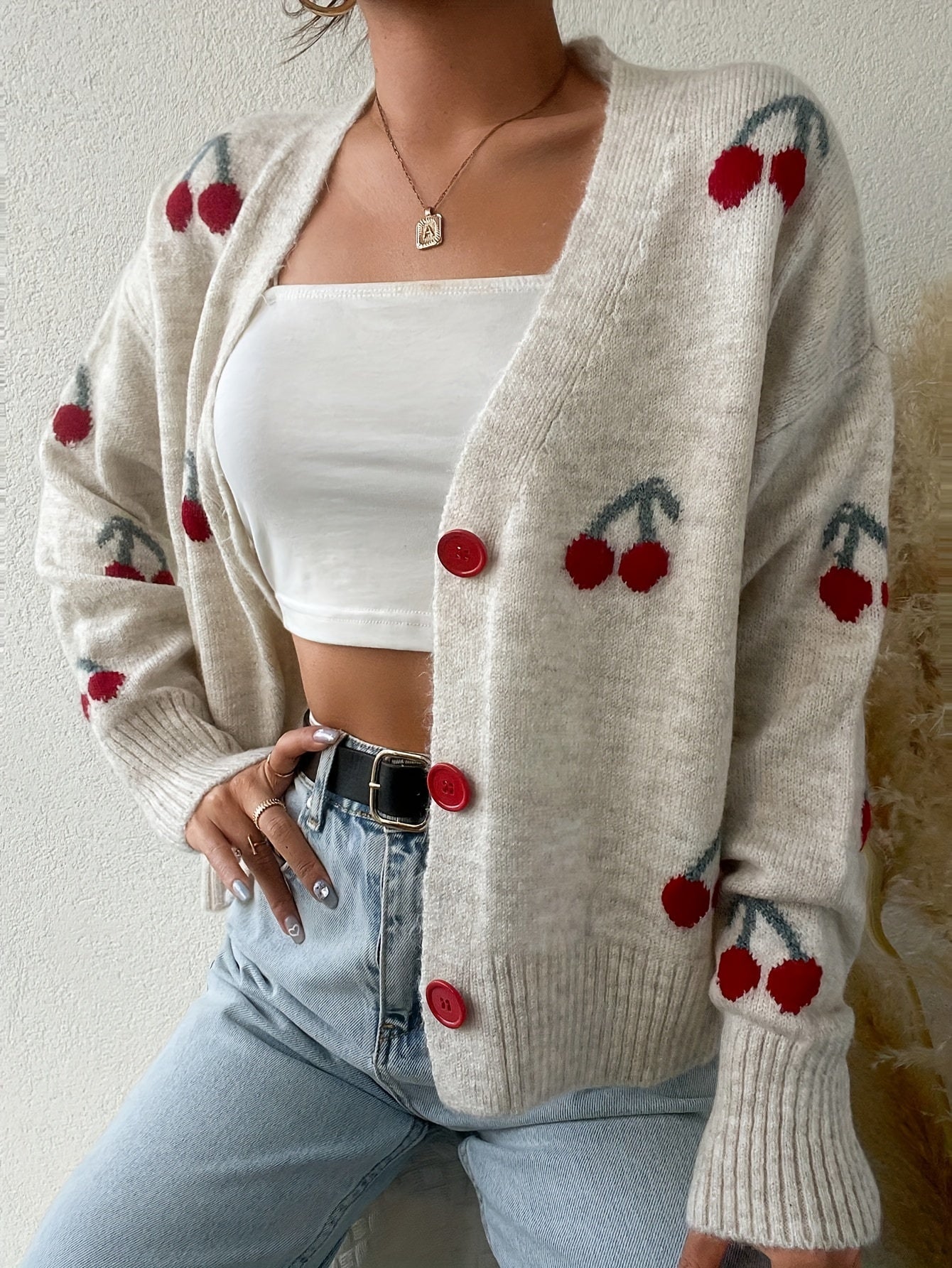 EFOFEI Dame Herfst Winter Warm Bovenkleding Thermisch Dik Cardigan