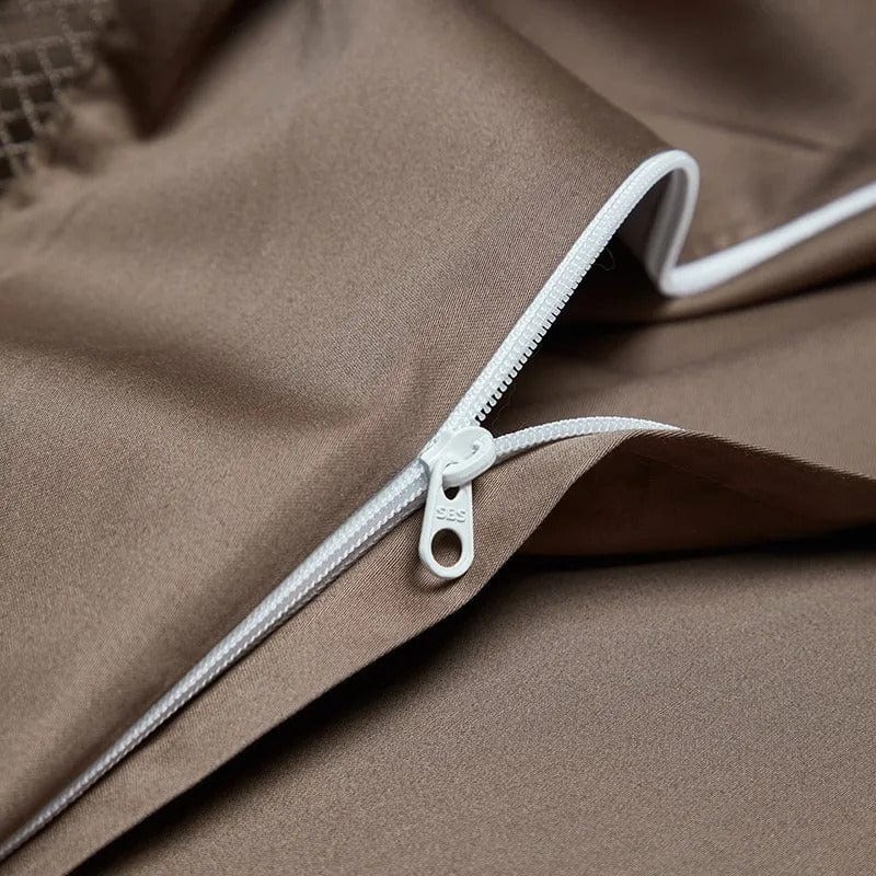 Elegance Brown Duvet Cover Set (Egyptian Cotton) | Comfortable Egyptian Cotton - Rich brown shade - Perfect for stylish and warm sleeping