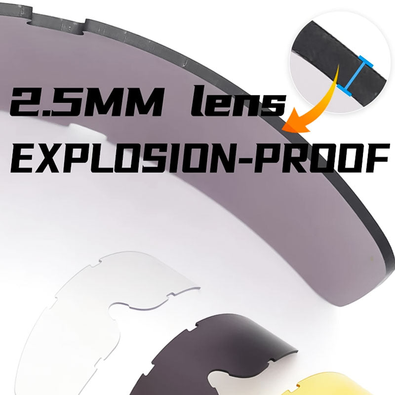 Anti-Fog en Fit Over Glasses Motorfietsbril