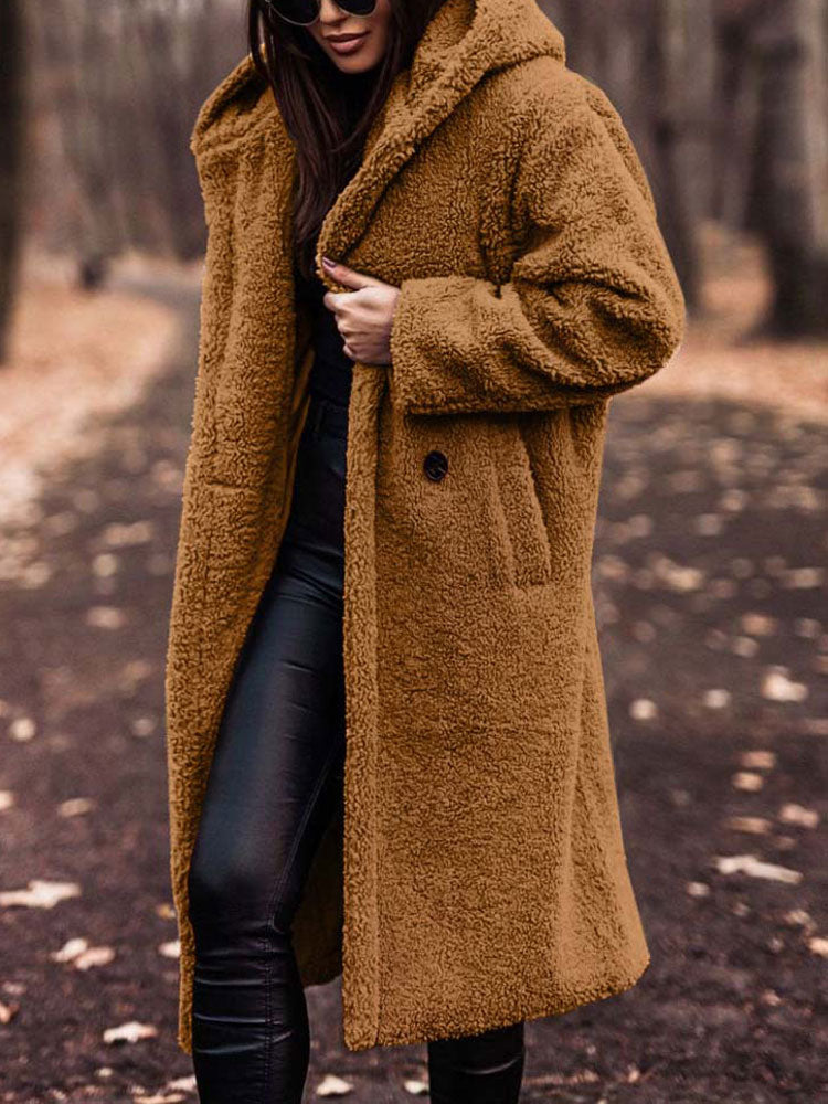 Teddy Coat - Teddy Coat Women - Oversized Fit - Fashionable Choice for Fall