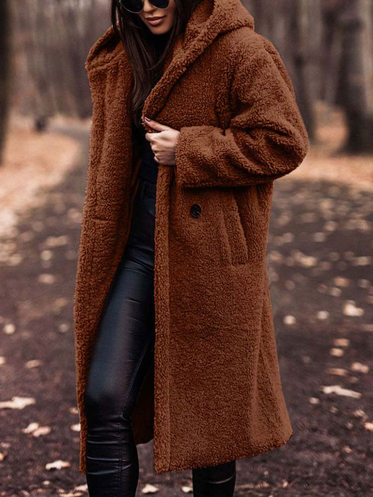 Teddy Coat - Teddy Coat Women - Oversized Fit - Fashionable Choice for Fall