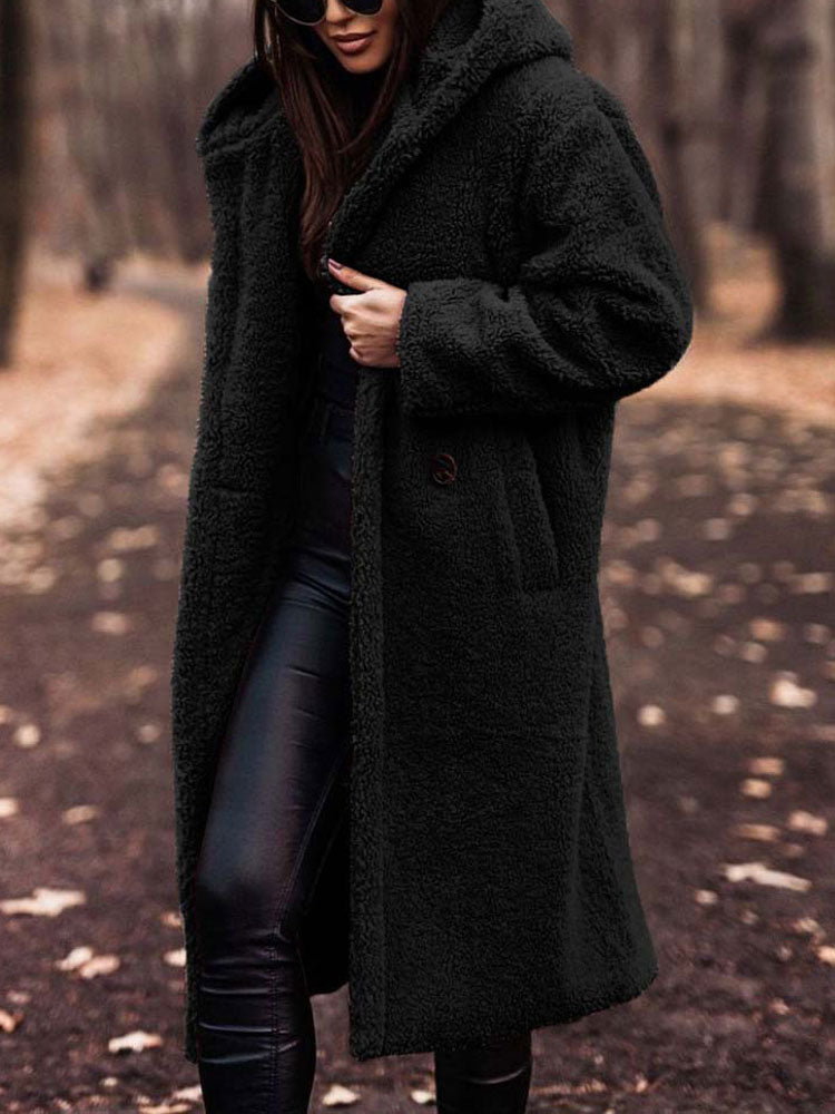 Teddy Coat - Teddy Coat Women - Oversized Fit - Fashionable Choice for Fall
