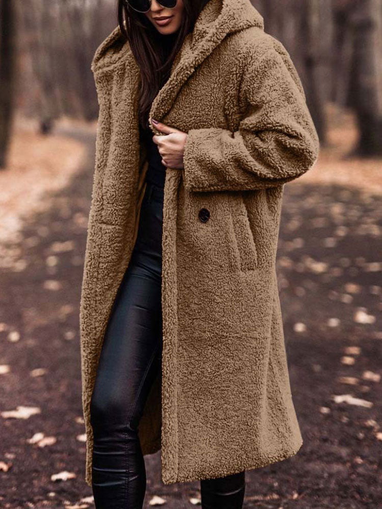 Teddy Coat - Teddy Coat Women - Oversized Fit - Fashionable Choice for Fall