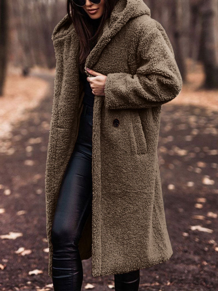 Teddy Coat - Teddy Coat Women - Oversized Fit - Fashionable Choice for Fall