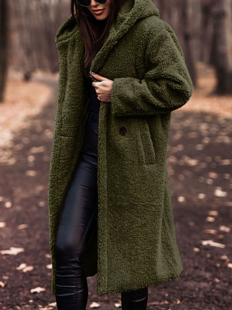 Teddy Coat - Teddy Coat Women - Oversized Fit - Fashionable Choice for Fall