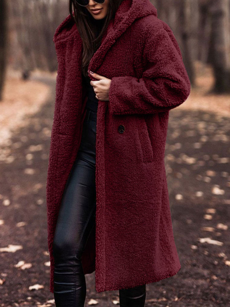 Teddy Coat - Teddy Coat Women - Oversized Fit - Fashionable Choice for Fall