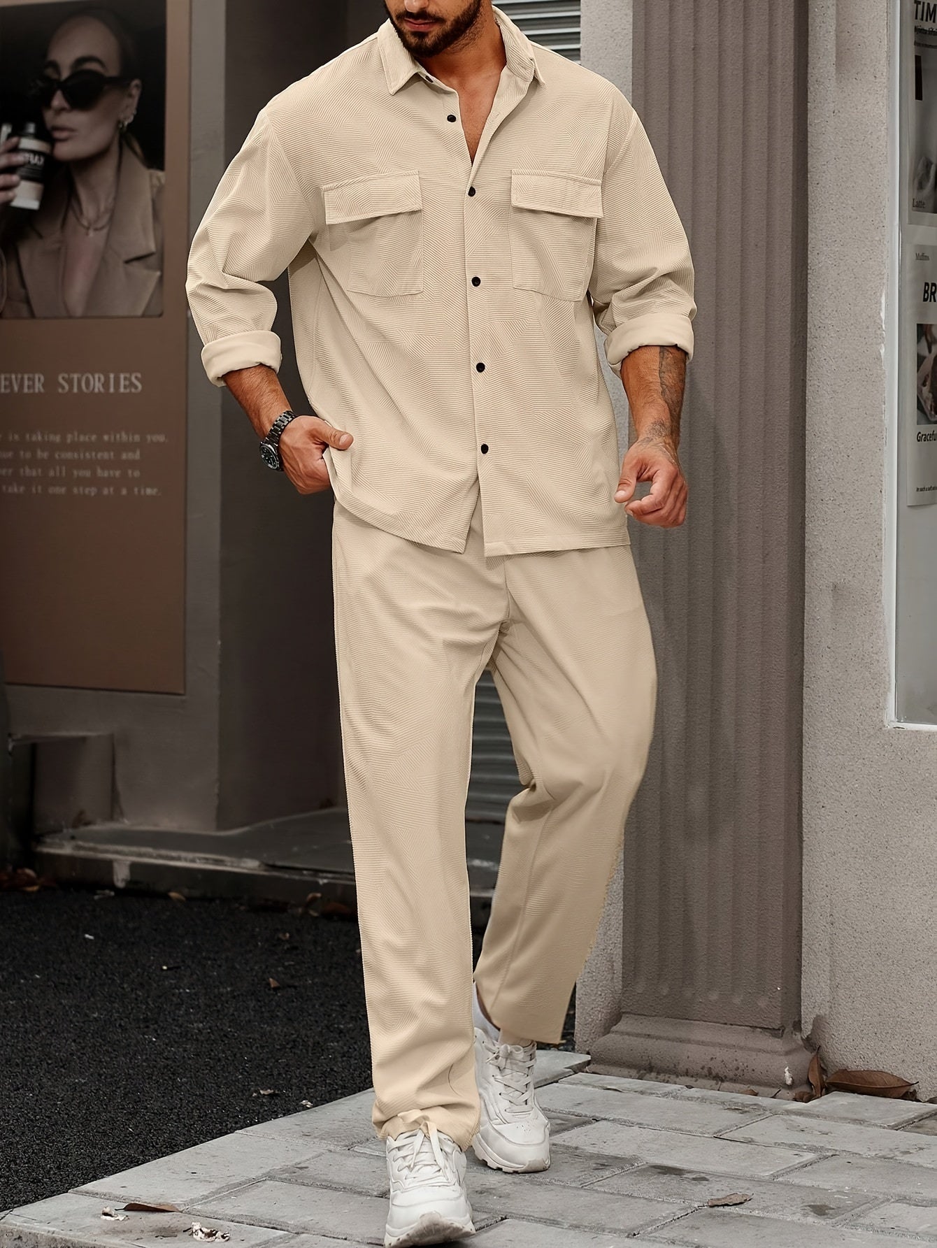 Trendy Kleding Heren Casual Kleding Casual Kleding Mannen Fashion