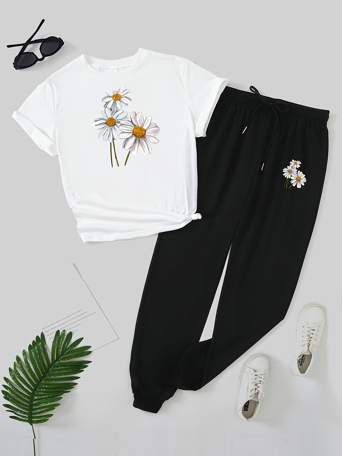 Bloemenprint Trainingspak | Zomer Outfit Dames | Comfortabele Casual Outfit