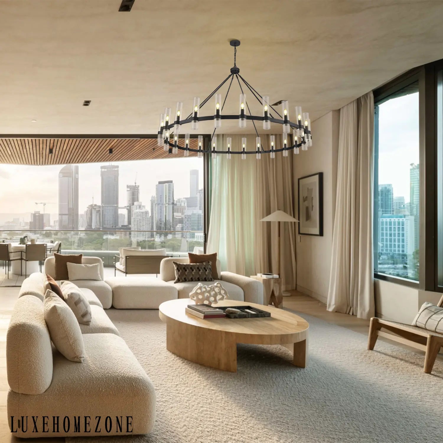 Farmhouse Wagon Wheel Kroonluchter