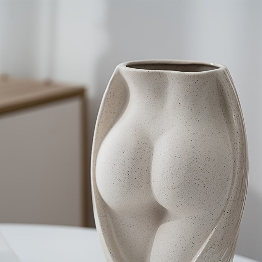Dans van de Vorm | Abstract Keramiek Beeldje | Poëtische Elegantie | Unieke Decoratie