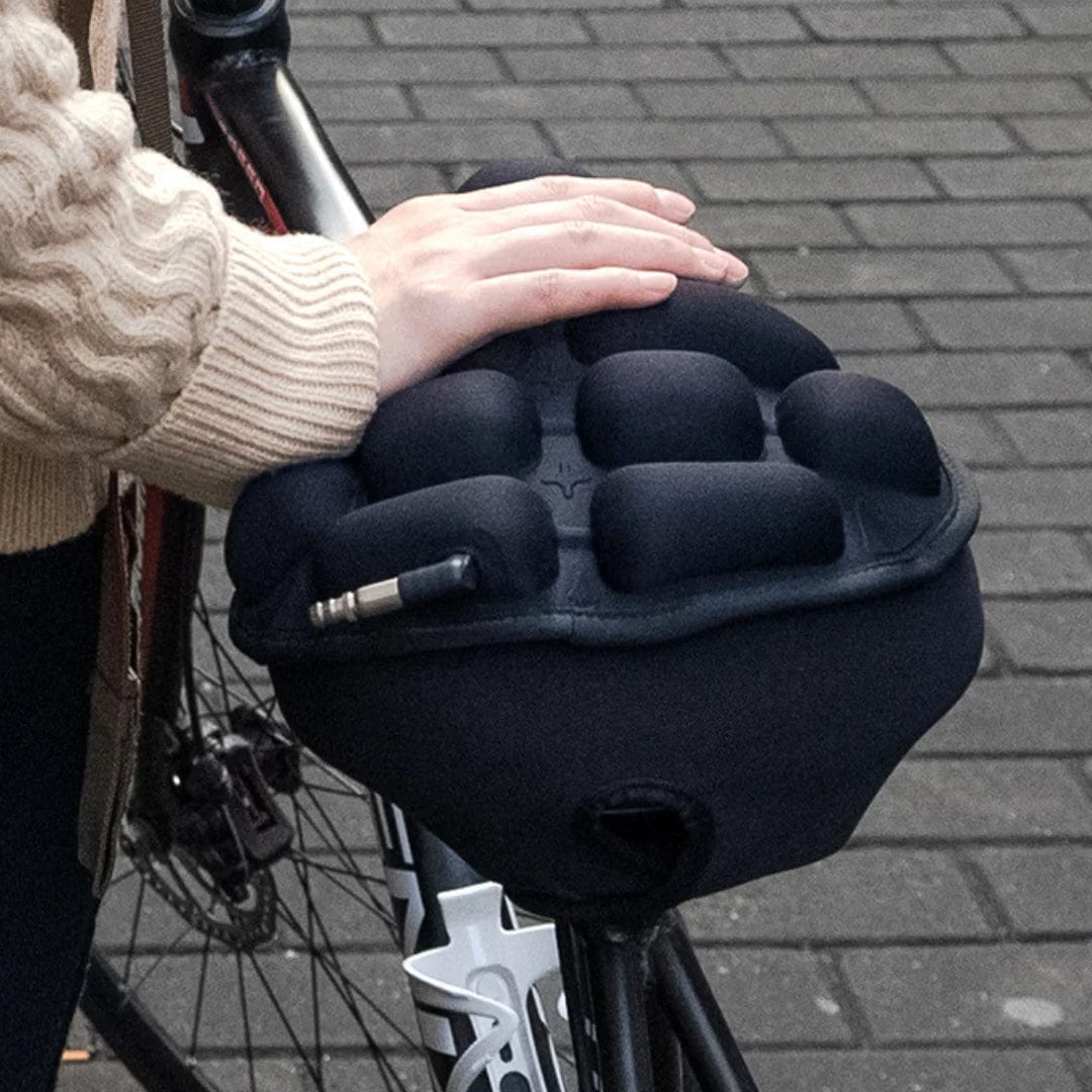 AirSeat | Comfortabel Schokdempend Fietszadel | Perfecte Luchtcirculatie | Instelbare Luchtdruk | Anti-slip Siliconen Basis | Droog en Zacht Zitten | Ideaal voor Lange Fietstochten | Verkrijgbaar in Maten S en M