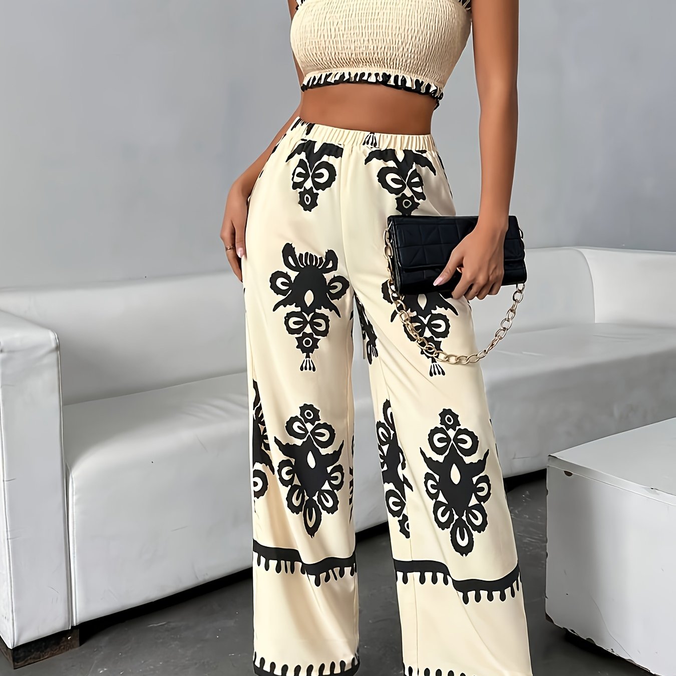 Decoratieve Print Co-ord Set | Zomer Outfit Dames | Trendy Zomer Outfit
