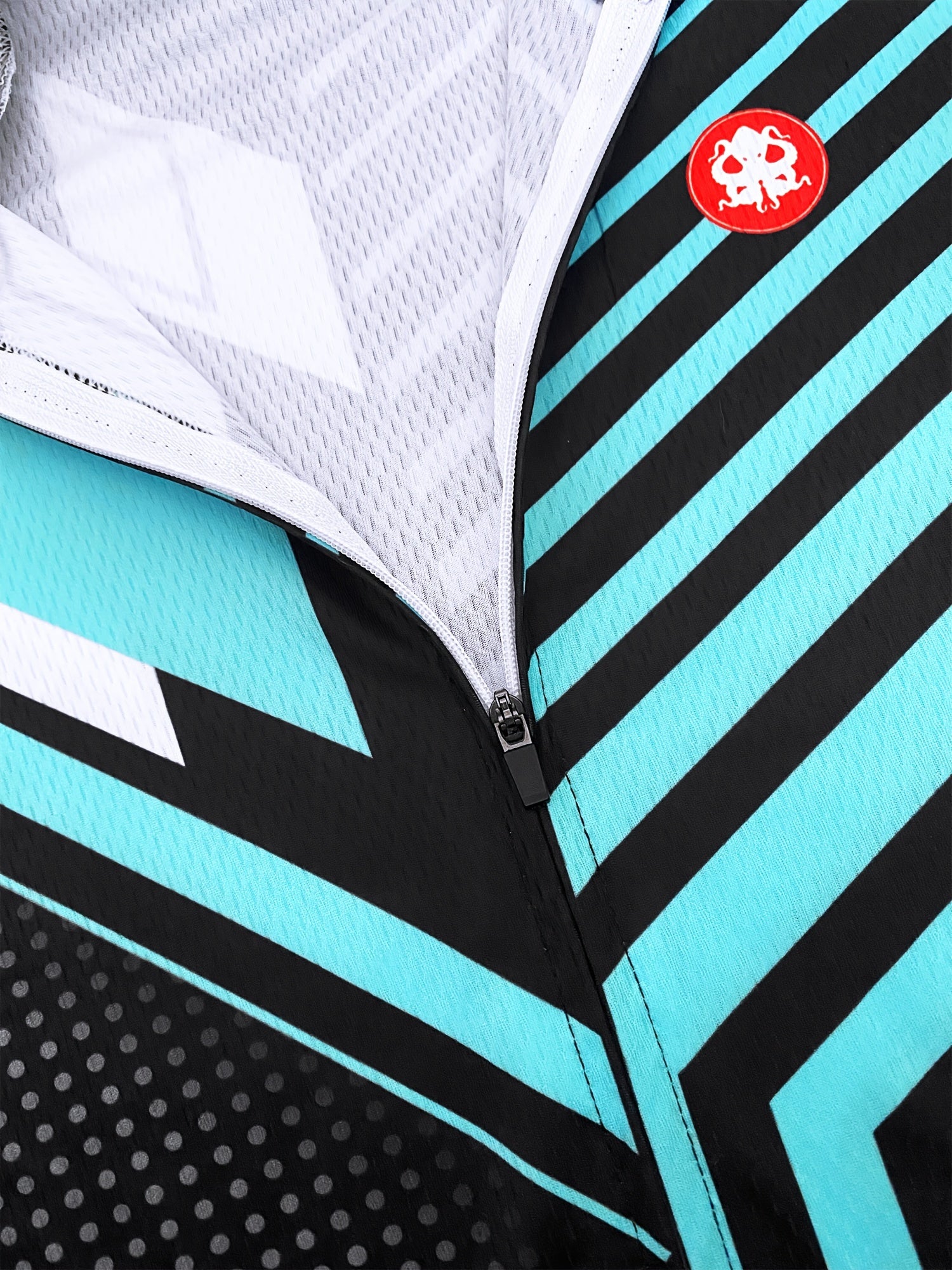 Gestroomlijnd streep wielershirt | Wielerkleding | Snelheidsfiets Jersey