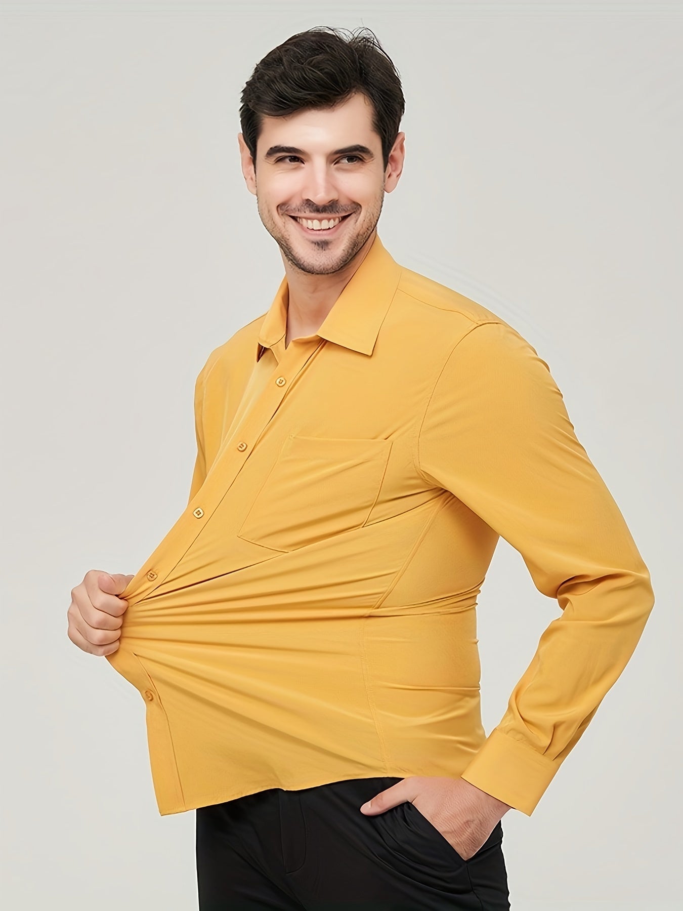 Blouse Heren | Comfortabele Egyptische Katoenen Blouse - Regular Fit - Puento Fortade - TP 10 - Essential