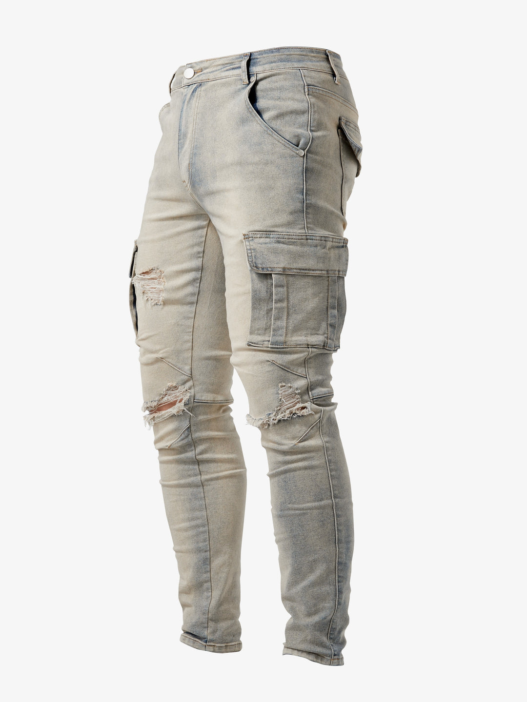 Heren Cargo Jeans | Slanke pasvorm | Meerdere zakken & Stretch | Casual stijl op straat