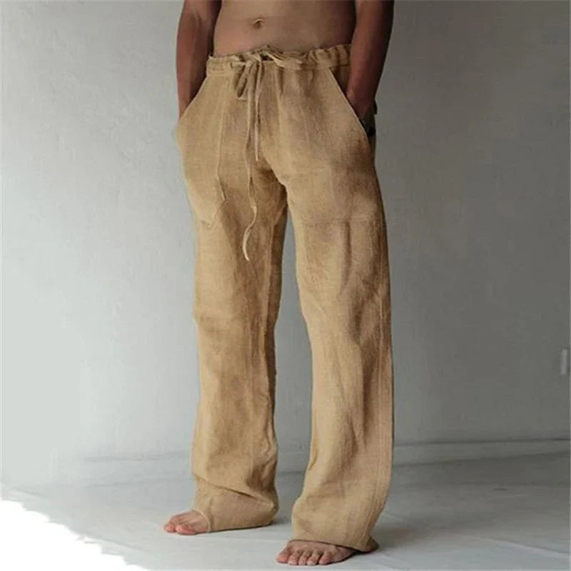 Linnen Broek Heren – Zomerbroek met Comfortabele Pasvorm en Casual Elegantie