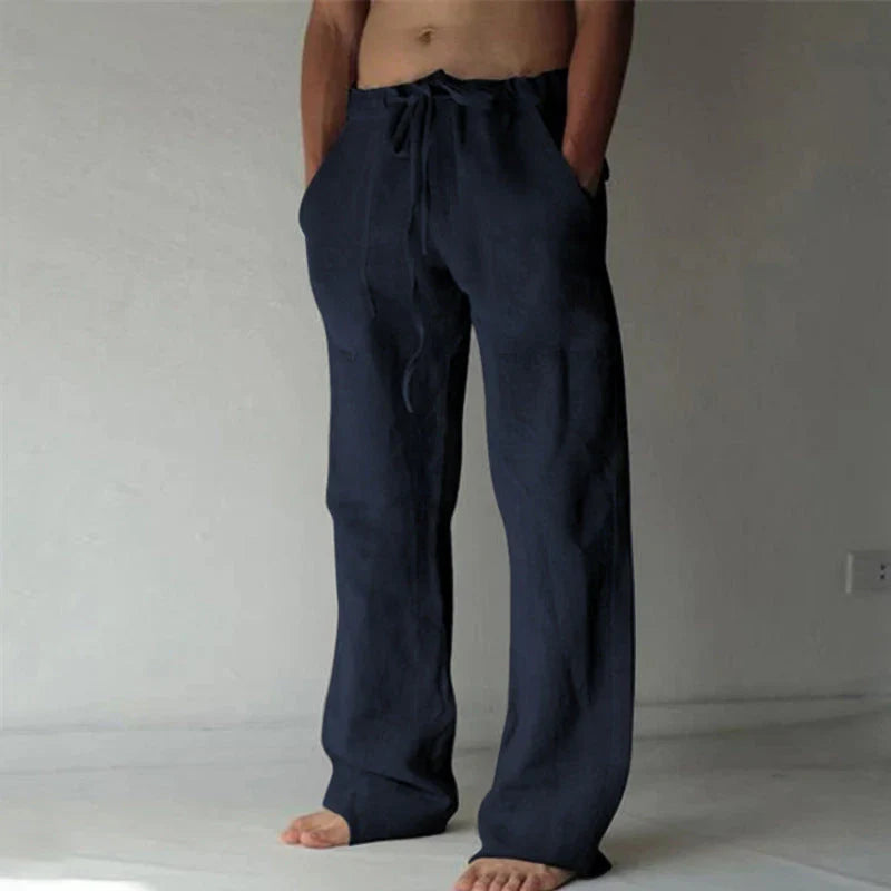 Linnen Broek Heren – Zomerbroek met Comfortabele Pasvorm en Casual Elegantie