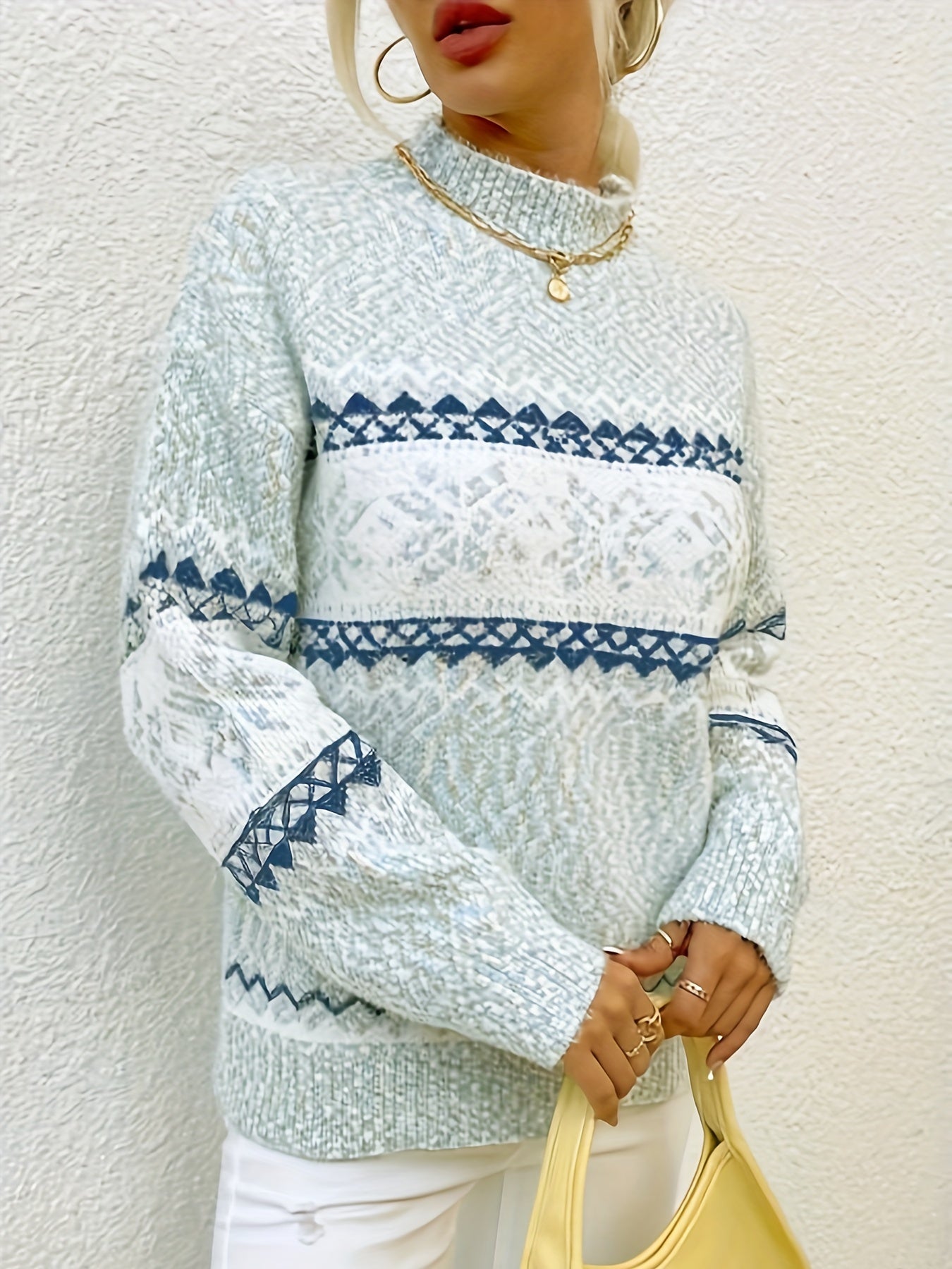 Chaleur Classique | Winter Sneeuwvlok Trui | Warm Winterdesign - Tijdloze Charme