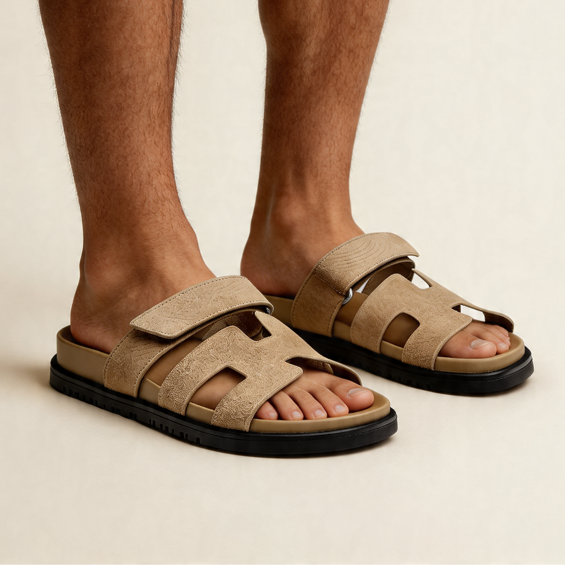 Heren Sandalen – Comfortabele Instappers met Stevige Zool en Luxe Uitstraling