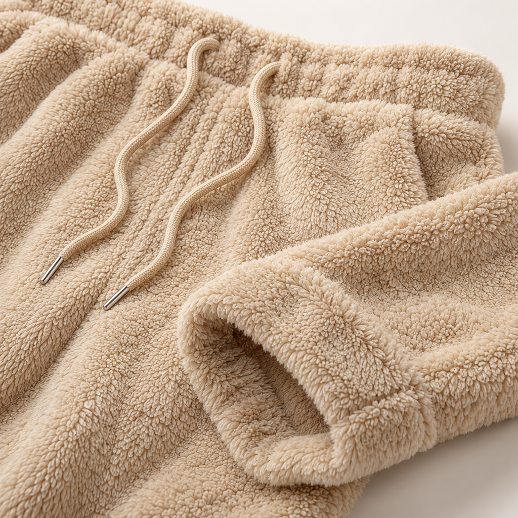 Detail van de tailleband en de zoom van de Nuzzla teddy broek