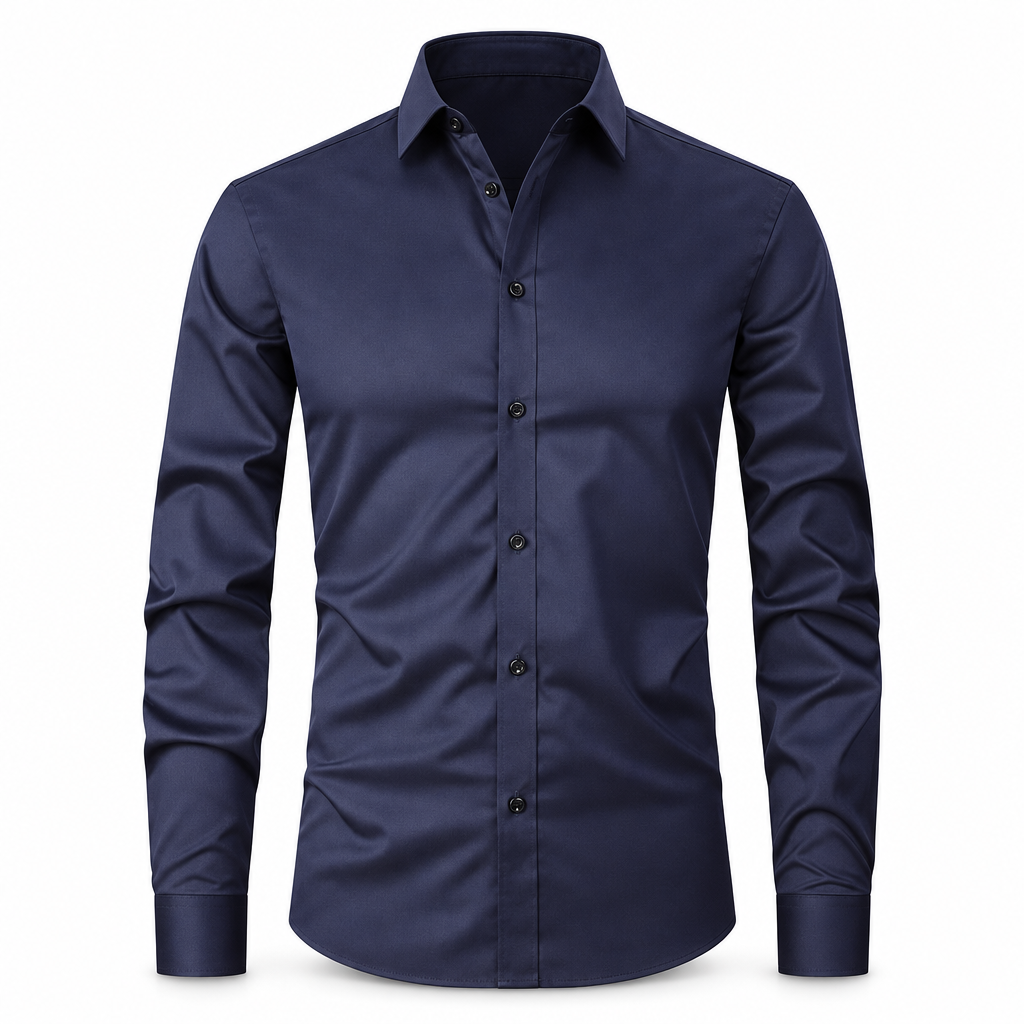 Ashford slim fit overhemd anti-kreuk voor heren, packshot op witte achtergrond