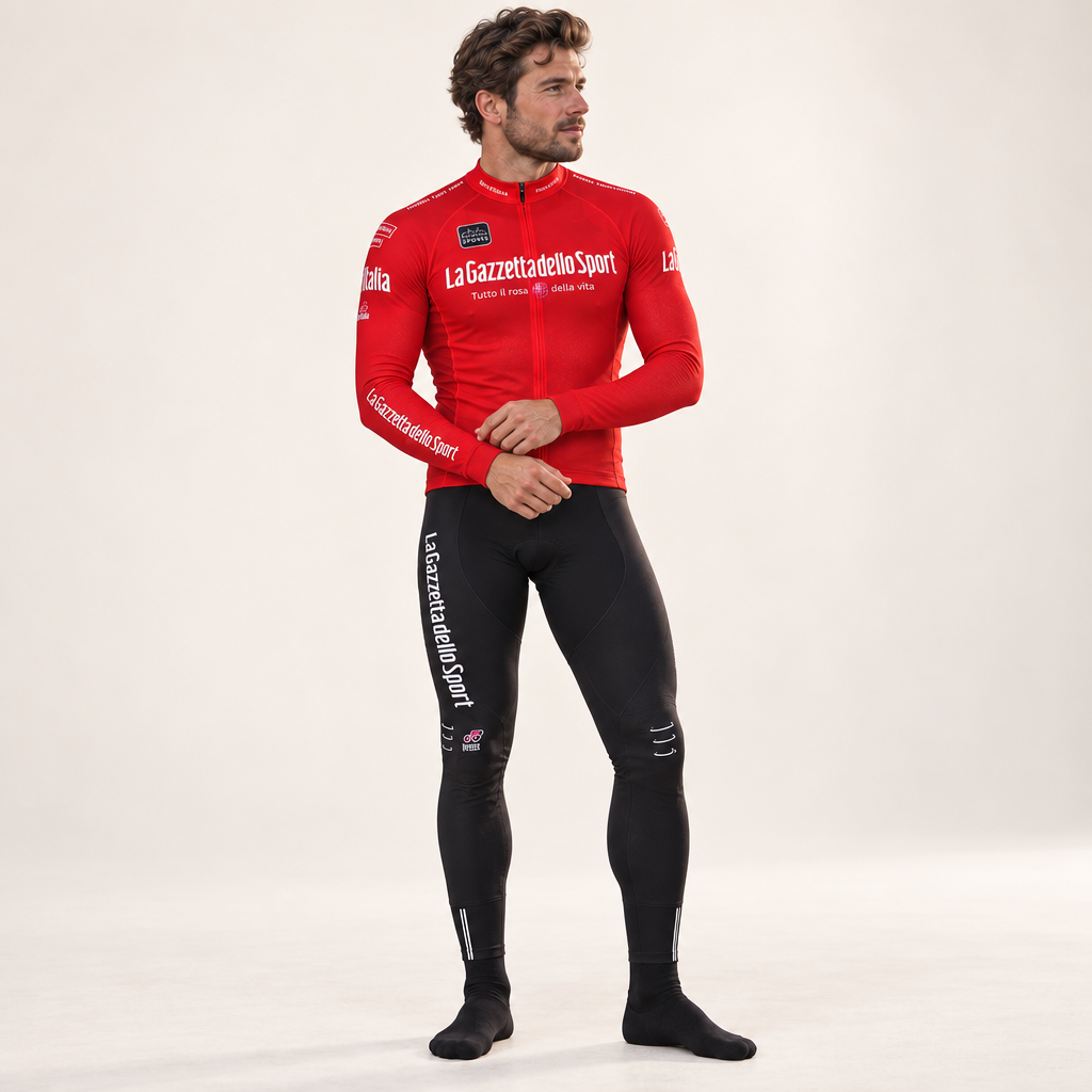 Cyclovent thermische fietsset op model in de studio