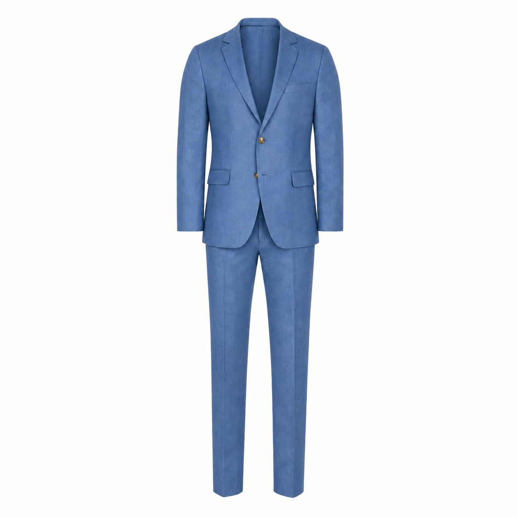 Linnen pak in blauw