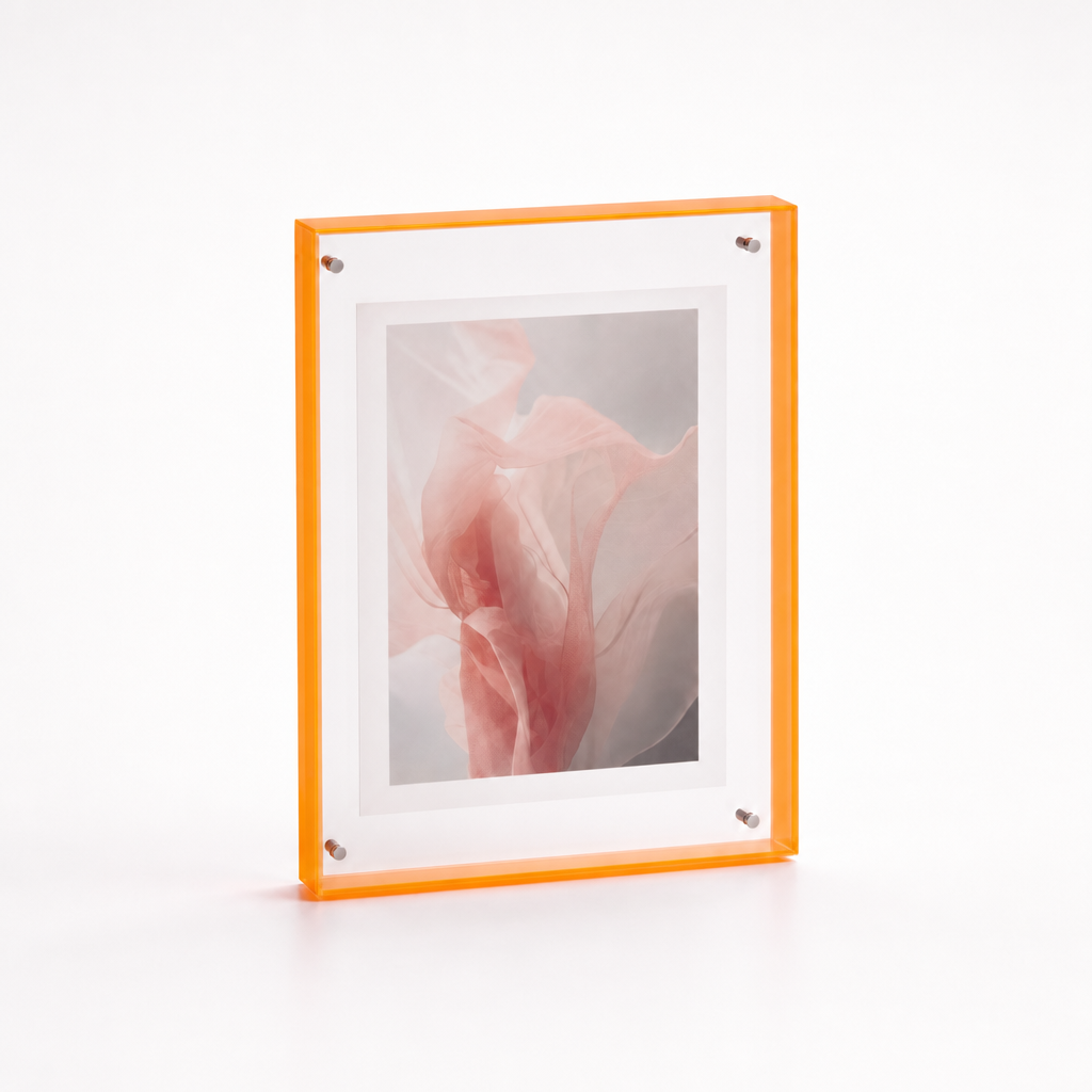 Acryl fotolijst in oranje