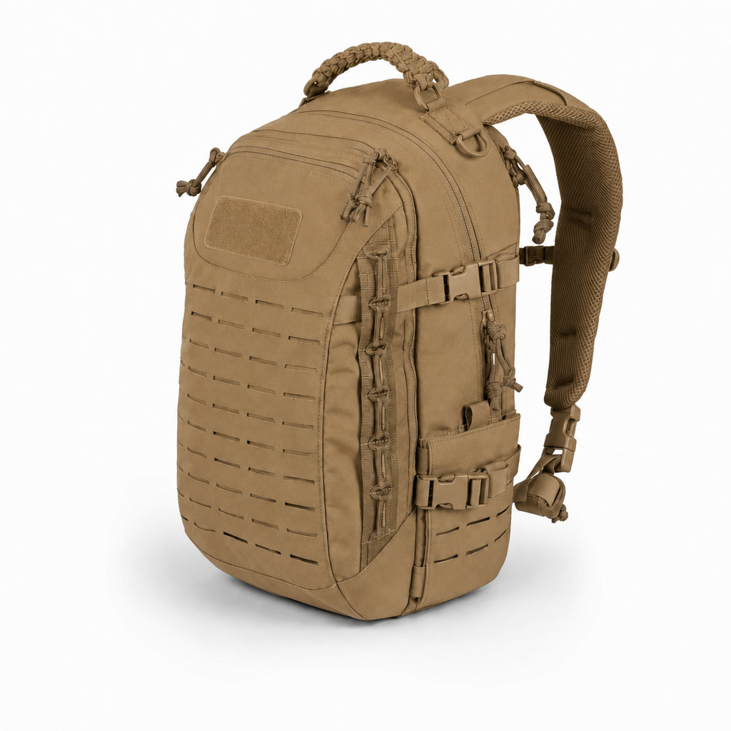 Tactische rugzak van 30 liter in coyote