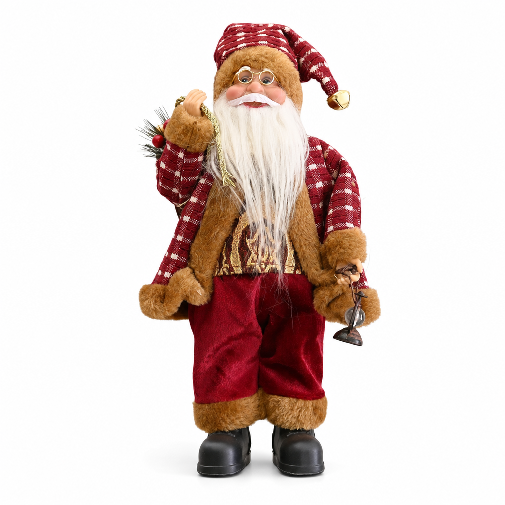 Kerstman met lantaarn (1 stuk)