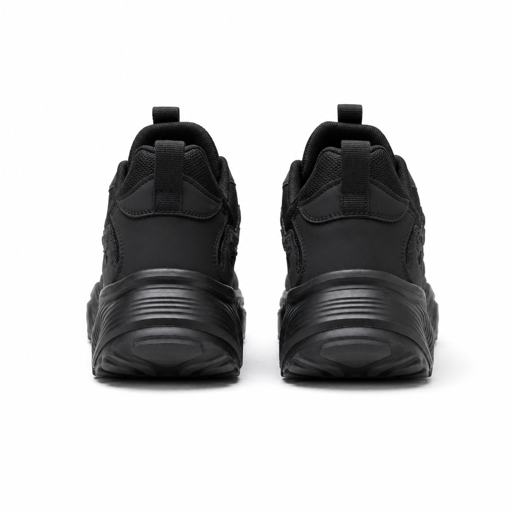 Achterkant van de werksneakers