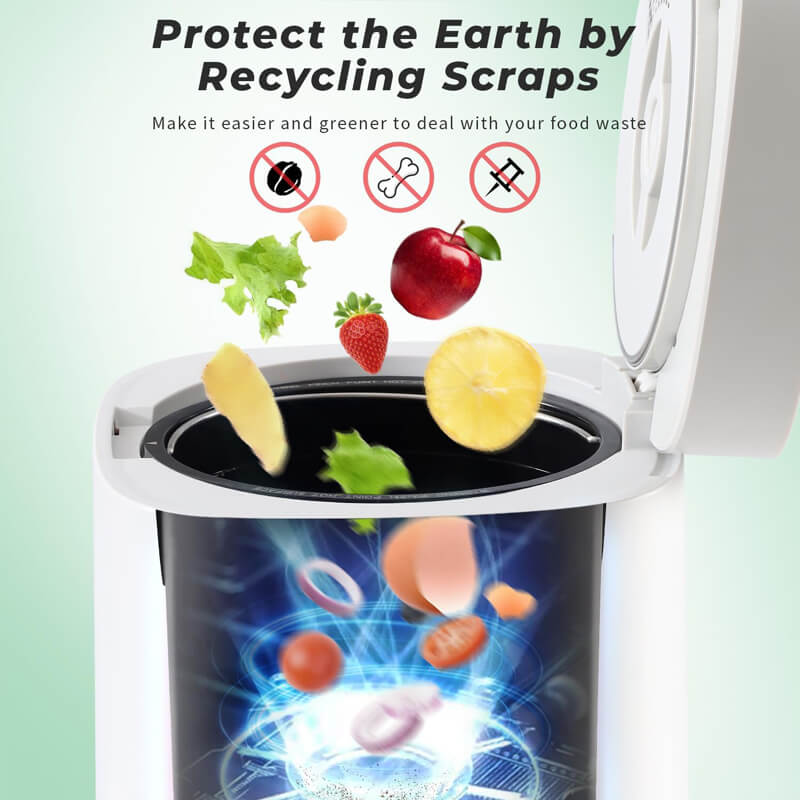 Elektrische Keukencomposteerder 4L – Snel & Stil Compostapparaat voor Organisch Afval