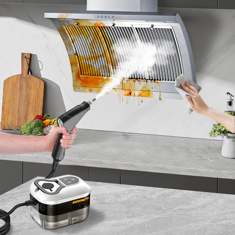 2500W Hogedruk Stoomreiniger met Handschoenen – Krachtige en Veilig Schoonmaakapparaat