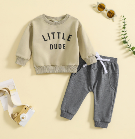 Mini Style | Stoere 'Little Dude' Set Katoen