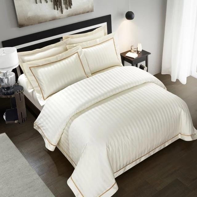 Serenity Cream Duvet Cover Set - Egyptian Cotton | Soft Egyptian Cotton - Neutral cream shade - Luxurious and breathable for everyday use