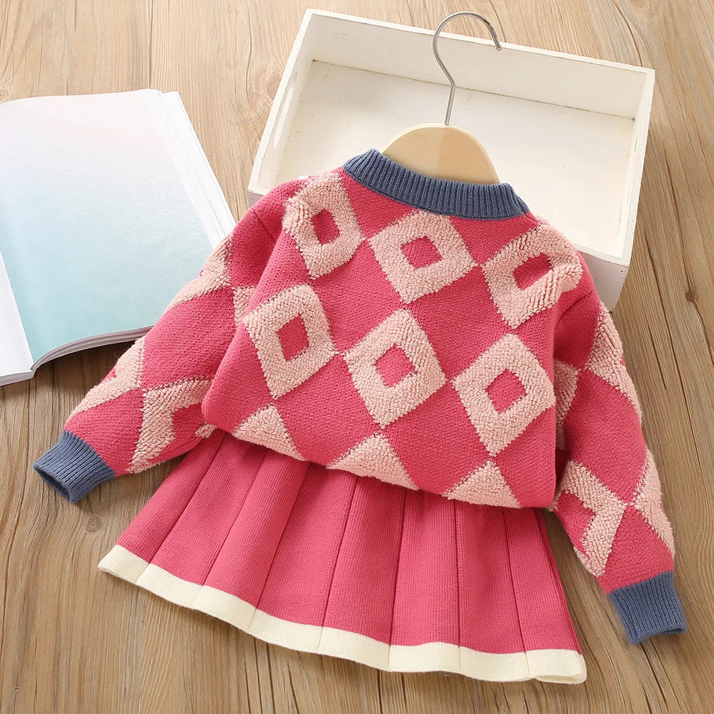 Mini Style | Heerlijk Warm - Vintage Gebreide Pullover & Rok